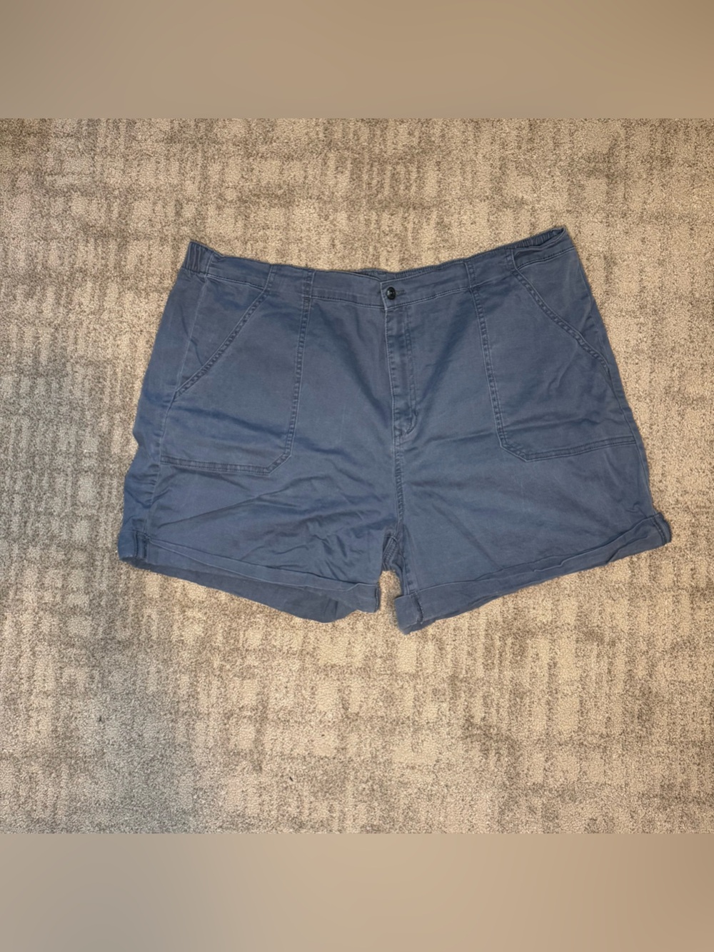 Women’s Blue Casual Pocket Shorts size 3x